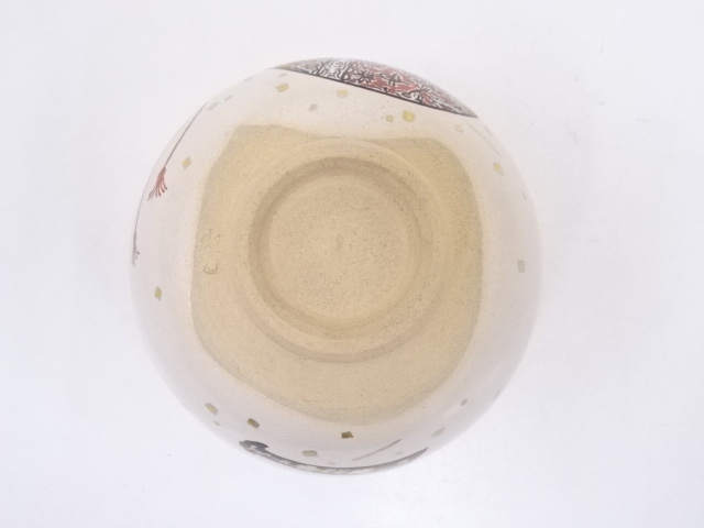 道具 ] - 道具 京焼 木村山花造 色絵琵琶袋茶碗 | ネットショップ圭